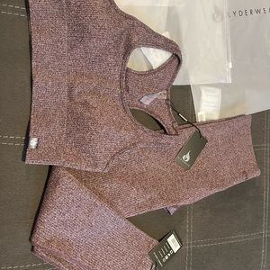 Ryderwear Maroon Ribbed Set